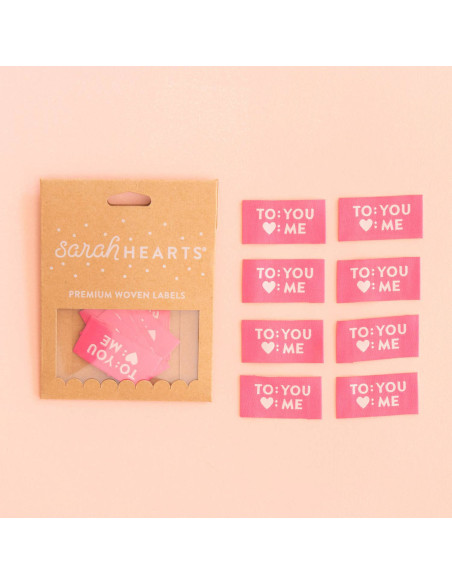 Set van 8 geweven labels - To You Love Me