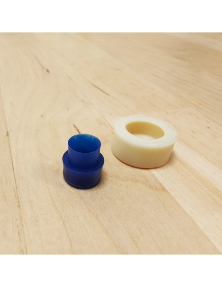 Gereedschap voor het plaatsen van beklede knopen 15 mm