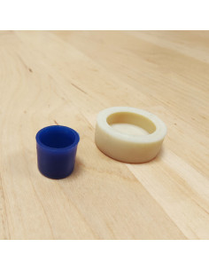 Gereedschap voor het plaatsen van beklede knopen 19 mm