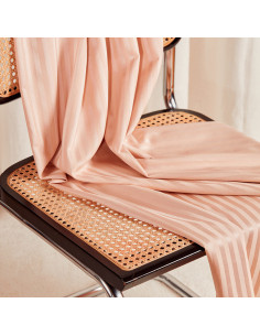 Stof katoen viscose Stripes Blush - Atelier Brunette