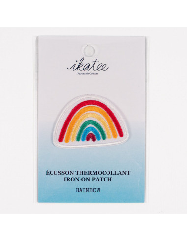 Strijkembleem - Regenboog