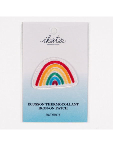 Strijkembleem - Regenboog