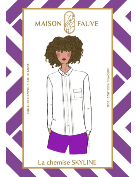 Skyline overhemdpatroon - Maison Fauve