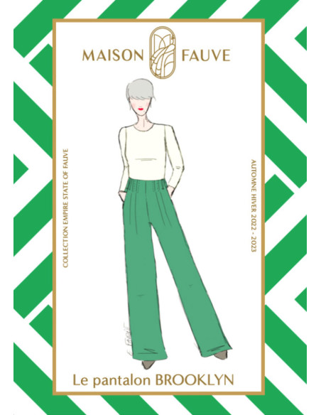 Brooklyn broek patroon - Maison Fauve