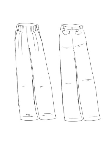 Brooklyn broek patroon - Maison Fauve