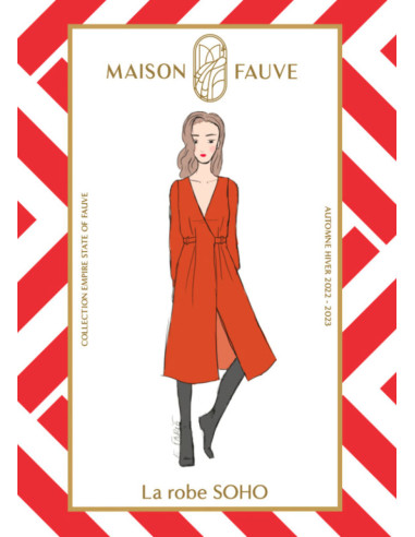Soho-jurkpatroon - Maison Fauve