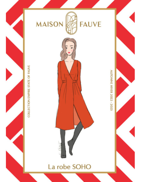 Soho-jurkpatroon - Maison Fauve