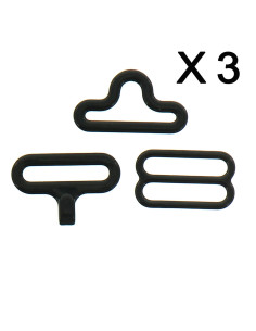 Set van 3 vlinderdasjes - Zwart