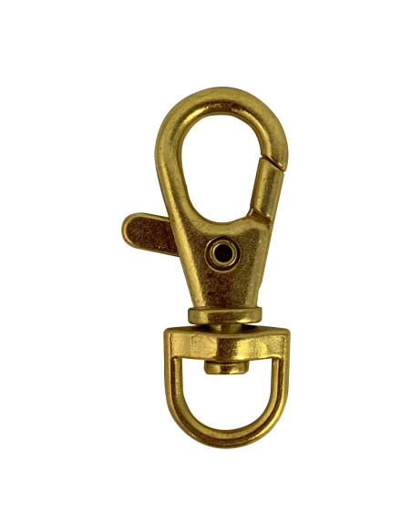 Metalen musketonhaak - Goud 40 x 10 mm