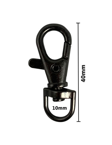 Metalen karabijnhaak - Geweerloop 40 x 10 mm