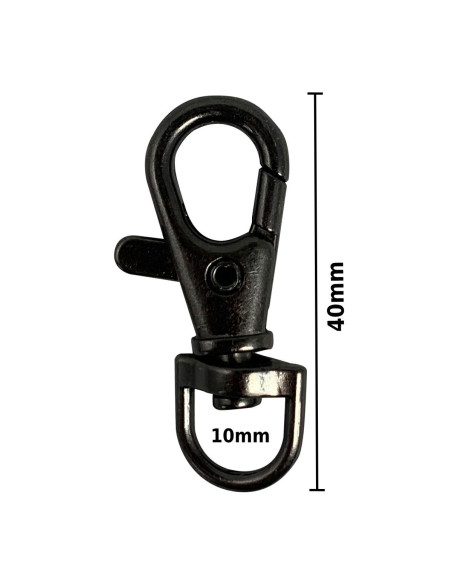 Metalen karabijnhaak - Geweerloop 40 x 10 mm