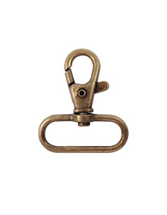 Metalen musketon - Brons 40 x 30 mm