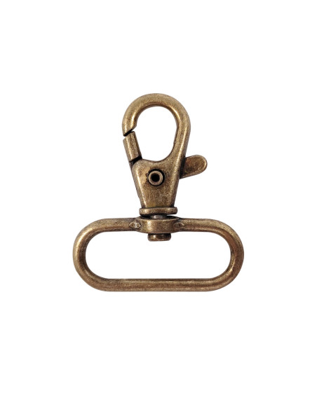 Metalen musketon - Brons 40 x 30 mm