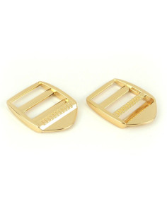 Metalen gespen goud 25 mm