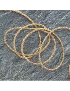 Ronde jute lurex vlecht - Goud