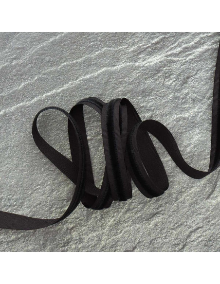 Fluwelen grosgrain lint - Zwart
