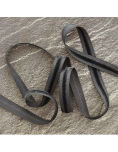 Fluweel grosgrain lint - Donkergrijs