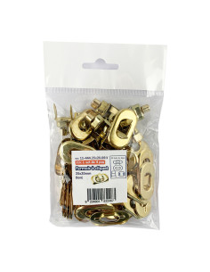 Set van 20 ovale draaisluitingen 35 x 20 mm - Goud