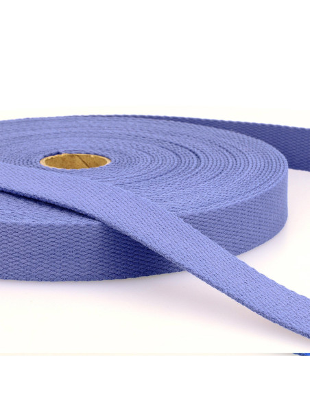 Katoenen band voor tassen - Lavendelblauw