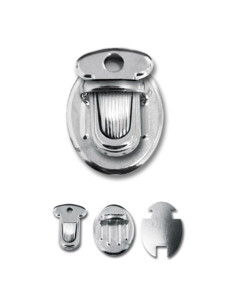 Sluiting voor schooltas 33 x 25 mm - Zilver