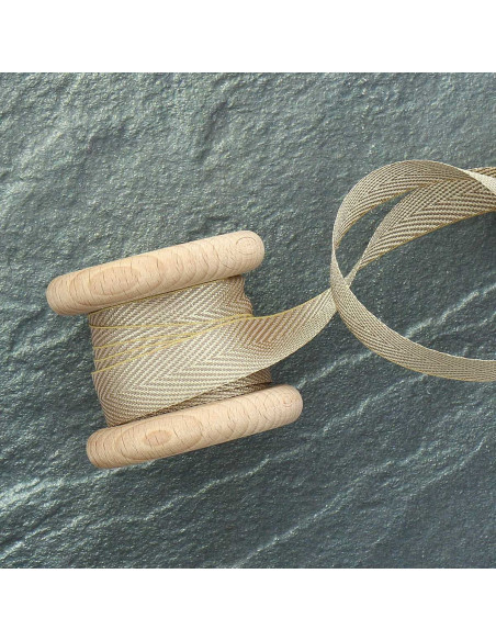 Lurex keperband - Goud