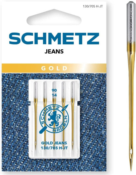 Goud Schmetz jeansnaalden