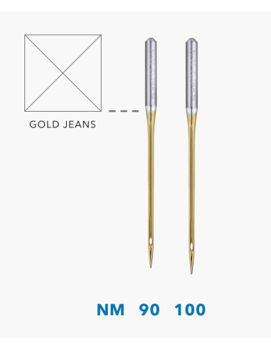Goud Schmetz jeansnaalden