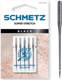 Super stretch naalden Zwart Schmetz
