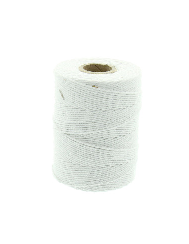Macramé katoensnoer 2 mm - Wit