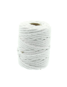 Macramé katoentouw 5 mm - Wit