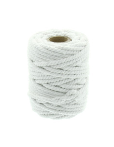 Macramé katoensnoer 6 mm - Wit