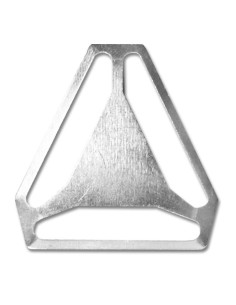 Kruisstuk voor bretels - Zilver 40 mm