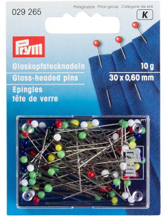 Doosje van 10 gram extra fijne glaskopspelden assorti Prym