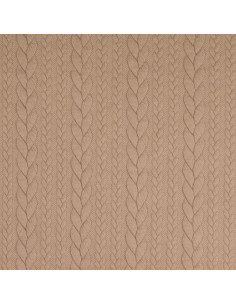 Gevlochten sweatstof - Chamois