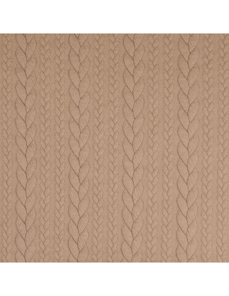 Gevlochten sweatstof - Chamois