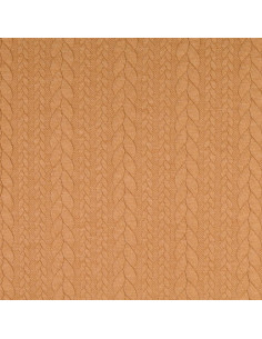 Gevlochten sweatstof - Camel