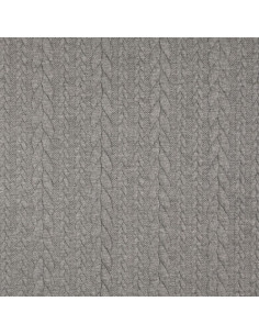 Gevlochten sweatstof - Donkergrijs