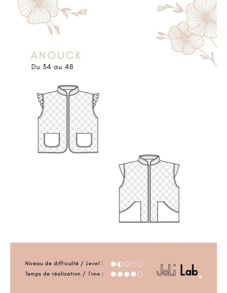 Anouck gilet patroon - Joli Lab
