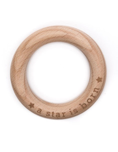 Houten bijtring 70 mm - A star is born