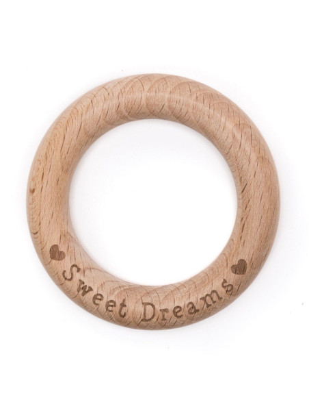 Houten bijtring 70 mm - Sweet Dreams