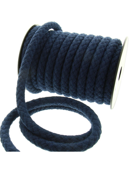 Katoenen koord voor tas handvat 15 mm - Marineblauw