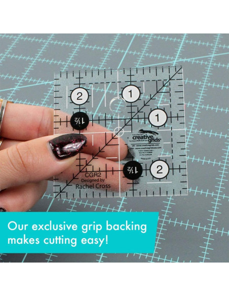 Vierkante quiltliniaal 2,5" x 2,5" Creative Grids
