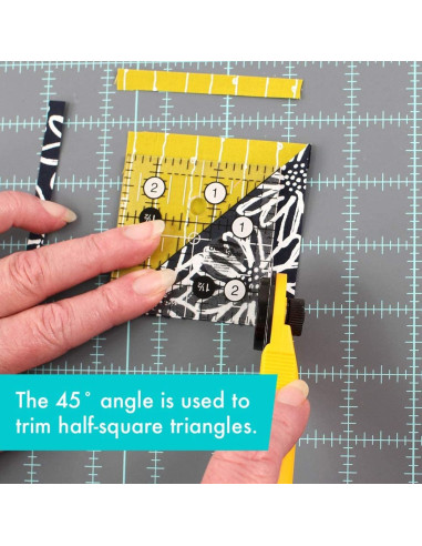 Vierkante quiltliniaal 2,5" x 2,5" Creative Grids