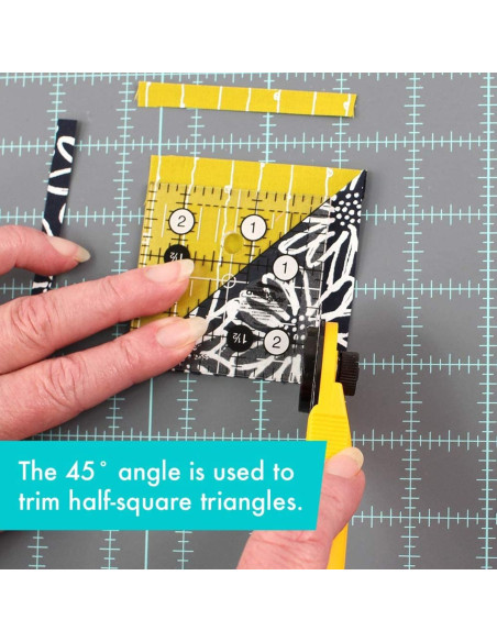 Vierkante quiltliniaal 2,5" x 2,5" Creative Grids