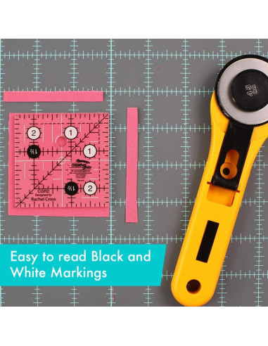 Vierkante quiltliniaal 2,5" x 2,5" Creative Grids