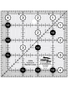 Vierkante quiltliniaal 4.5" x 4.5" Creative Grids