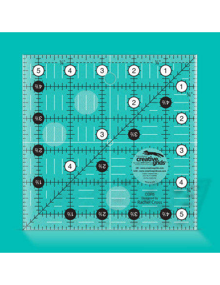 Quiltliniaal vierkant 5.5" x 5.5" Creative Grids