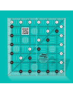 Quiltliniaal vierkant 6,5" x 6,5" Creative Grids 2