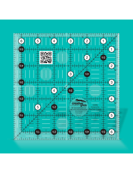 Quiltliniaal vierkant 6,5" x 6,5" Creative Grids