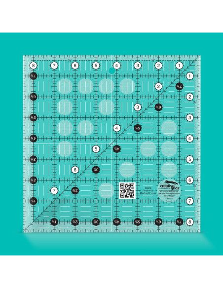 Quiltliniaal vierkant 8.5" x 8.5" Creative Grids